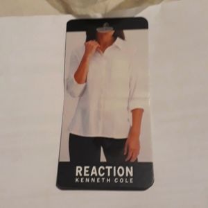 White kennth Cole reaction long sleeve shirt